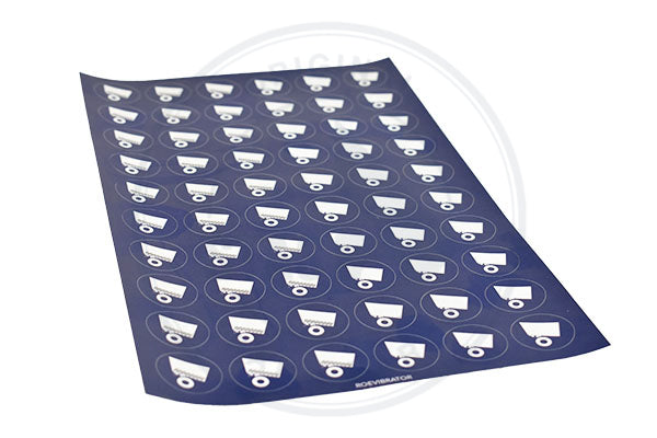 1 PAGINA = STICKER ROND 30 X VIBRATOR-AAN + 30 X V