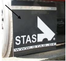 MUDFLAP SPATL011 - SHORTENED VERSION - L 420 X B