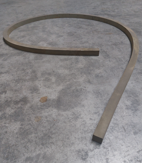 RUBBER SEAL 27 X 25 MM - GREY - L = 2500 MM