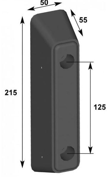 GUMMI PUFFER 215 X 50 X 55 MM