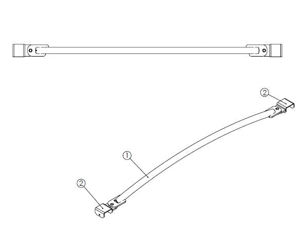 DREHBAREN SPRIEGEL GEBOGEN IN STAHL UK (S511)