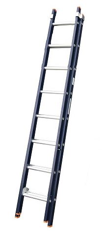 ALU SCHIEBELEITER 2 X 8 STUFEN- CE ZUGELASSENEN