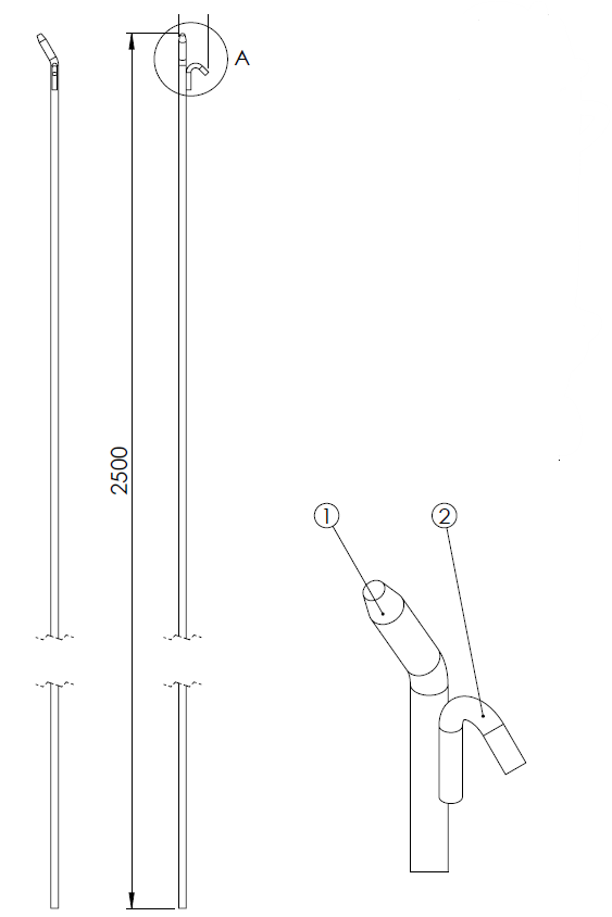 PLANENSTANGE FÜR INTEGRIERTE SPANNGURTE