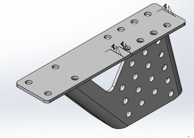 MF R58-03 Bumper - Bumpersteun samenstelling - LIN