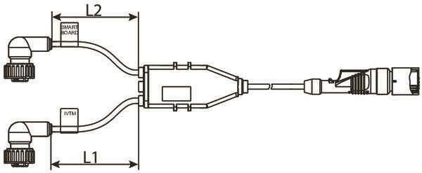 OPTITIRE / SMARTBOARD "Y" CABLE WITH SOCKET (6 MET