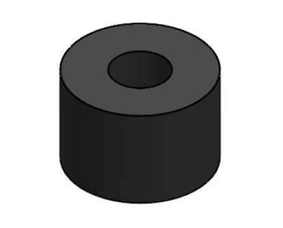 RUBBER EINDSTOPPER SBR 70 SHORE - DIAM 30 MM - HG