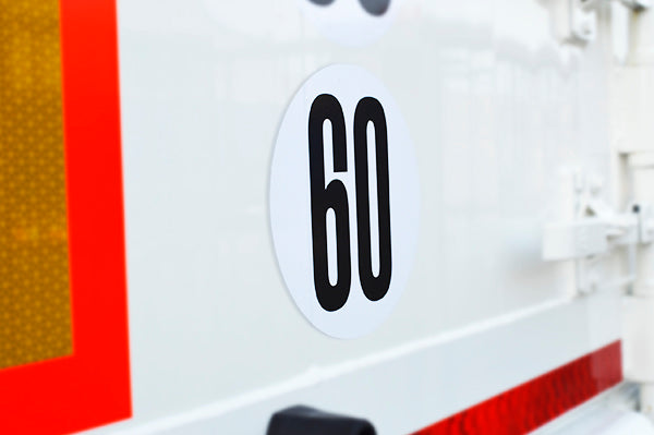 60 KM STICKER - FRANKRIJK