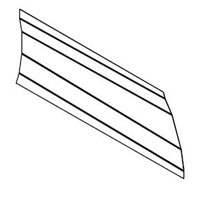 1X SLIJTPLAAT RECHTS ACHTERAAN TPX2 - V7