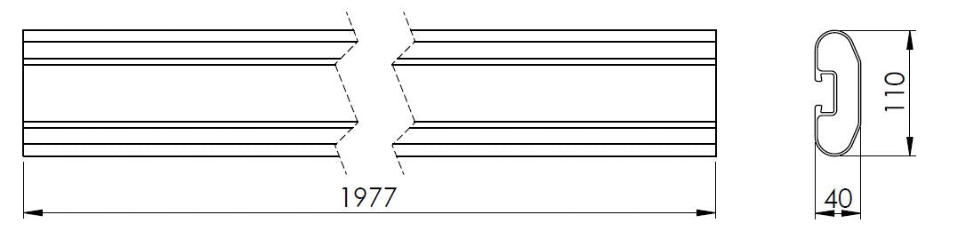 HORIZONTAL PROFIL SEITLICHE SCHUTZ - V9