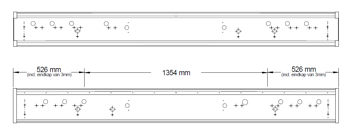 ASPOCK STOßSTANGE "GEBOORD" /2 X OF 3 X 3-RAUMLICH