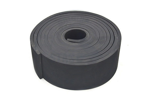 70 SH. ZWART RUBBERSTROOK 100 X 10 MM - L = 5.000