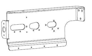 VERSTELBARER HALTER RÜCKLEUCHTE (ECOLED II) FÜR AS