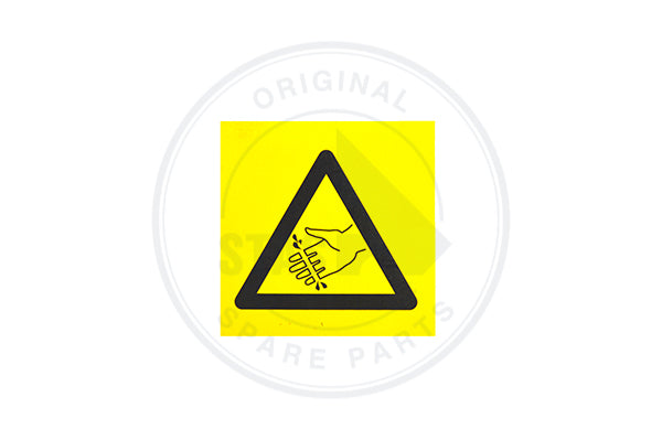 PICTOGRAMME JAUNE L 60 MM "DOIGTS COUPES "