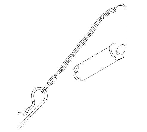 CHEVILLE POUR CHROCHET DE REMORQUAGE  SK 3 - GALVA
