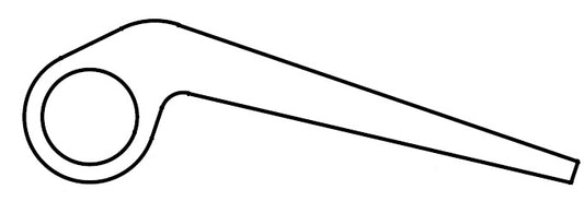 SCHARNIER VOOR DWAD   L = 6000 MM -0/+10 MM
