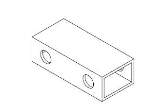 VIERKANT BUISJE VOOR MONTAGE LOOPVLAK