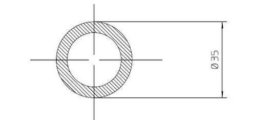 ALU BUIS 0 35 X 0 25 MM   L = 10260 MM -0/+10 MM -