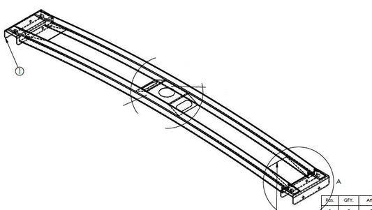 ACHTERSTE GEBOGEN 100 MM HOEPEL (FE) BIJ BANANENSL