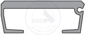 ALU PLANCHE DE FOND LISSE POUR  SIMPLE JOINT WF 8.