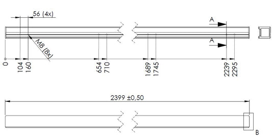FRAME PROFILE FOR M-300002 -UNIVERSAL DOOR