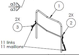 PASSERELLE FM BALUSTRADE ASSEMBLAGE