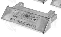 1 PIECE C F ALUMINIUM END CAP 156,8 MM T.B.V. SEAL