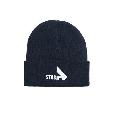 MUTS ORIGINAL CUFFED BEANIE NAVY MET STAS LOGO