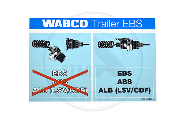 WABCO "TRAILER EBS"  STICKER