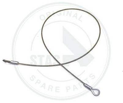 VERZINKTE STAALKABEL + KUNSTSTOFF Ø6/8MM -  1,53M