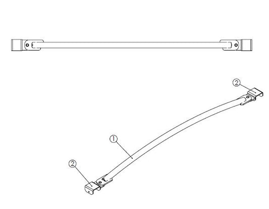 DRAAIBARE GEBOGEN HOEPEL MF (UIT STALEN BUIS 2") U