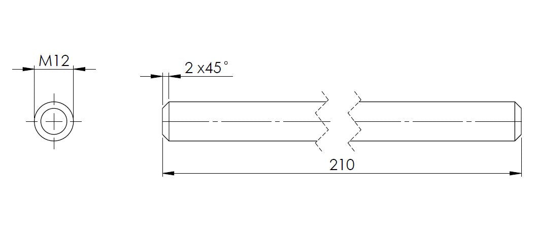DRAADTIGE M12 VOOR TREKVEER ACHTERSTUK TPX
