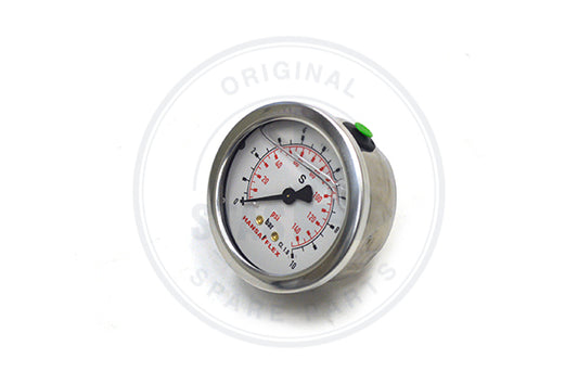 MANOMETRE 0 63 MM 0-10 BAR BUTOIR ARRIERE CENTR.1/
