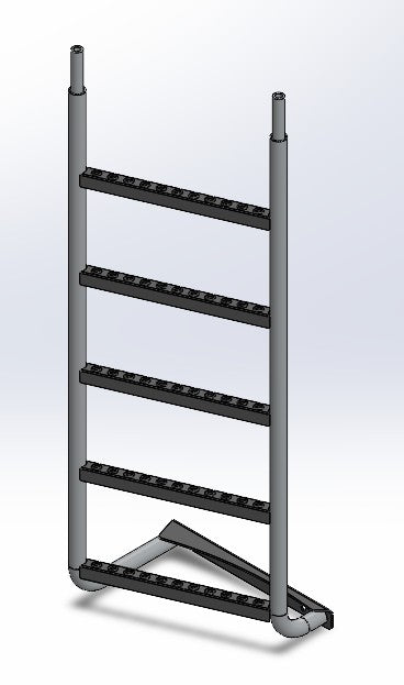 ASSEMBLY BOLTED LADDER - MF -  LEFT - SINGLE FIXAT