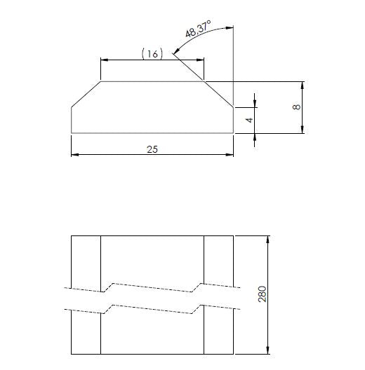 REMPLISSAGE 21 PLANCHE HDI 8/18 L=280