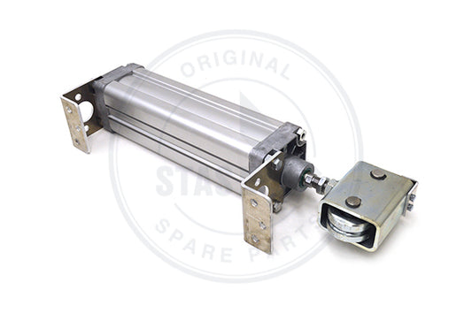 VERIN ASSEMBLE ET FIXATION POUR PARE-CHOC PNEUMATI