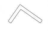 ECKE 80 X 60 X 10 MM FÜR ALU SPRIEGEL  L = 2500 MM