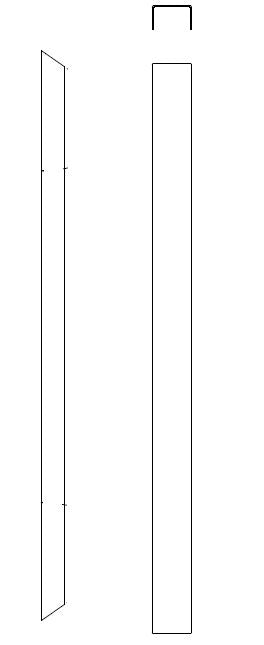 ZIJSTAANDER / H = 1900 MM