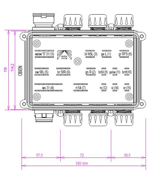 ASPOCK LCG2 CENTRALE VOOR ALLE LED ACHTERLICHTEN -