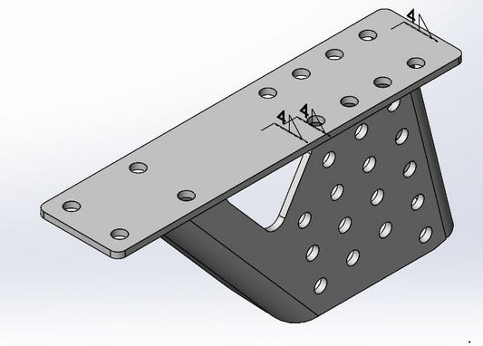 MF R58-03 Bumper - Bumper support assembly - LEFT