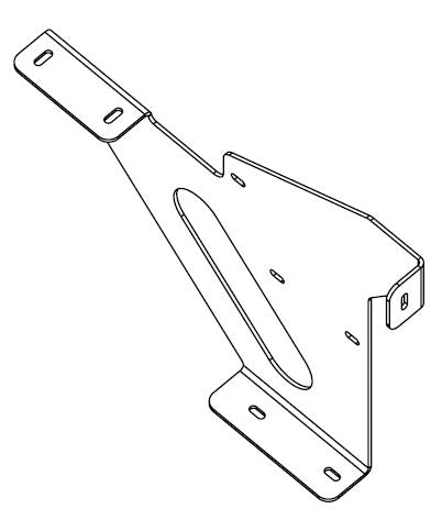 Steun voor inox koffer + zijd. bescherming - R