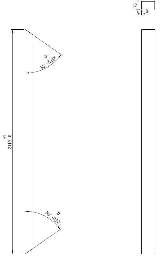 ZIJSTAANDER / H = 2165 MM