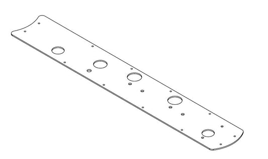Plaque de lumière FM - Plaque droite - 2x2 led ron