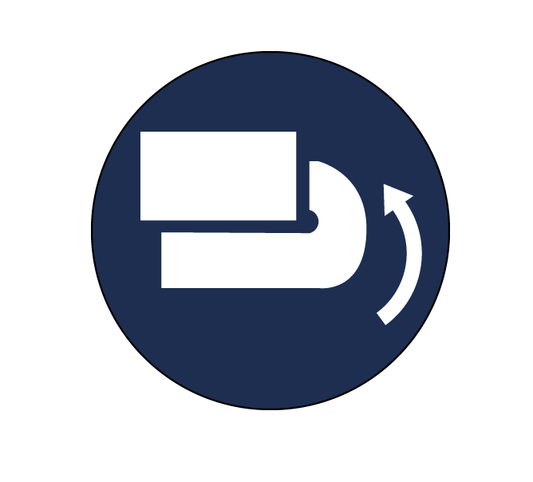 STICKER ROND SLUITHAAK-DICHT WIT LOGO OP BLAUWE AC