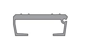 ALU BODENLATTE   GERIPPT FUR EINIGE DICHTUNG  WF 8