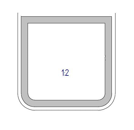 ALU BUIS 80 X 80 X 6 MM     L = 6000 MM -0/+10 MM