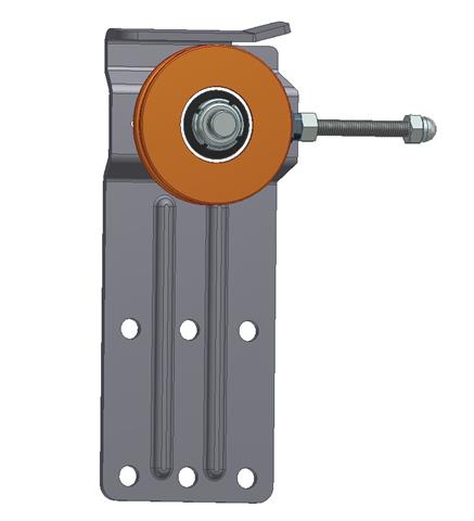 ACHTERSTEUN POELIE KABELROL 295MM RECHTS - 90° DEU