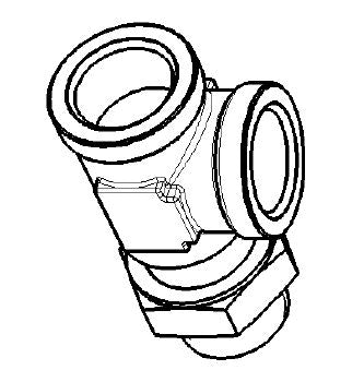 RAUFOSS - BRASS - T - EX M16 SIDE - 2 X IN M16