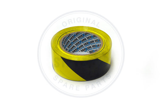 ROL 16.5 M WAARSCHUWBAND 50 MM ZWART-GEEL