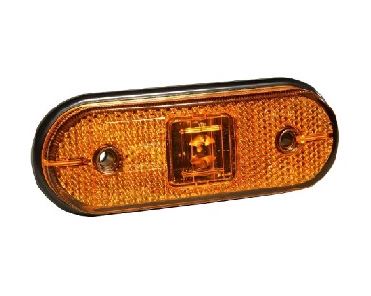 24V UNIPOINT I LED ORANJE INBOUW P&R STEKER|0,50 M