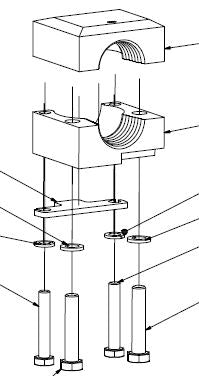 CLAMP BALL SPLIT RND GRVS WH